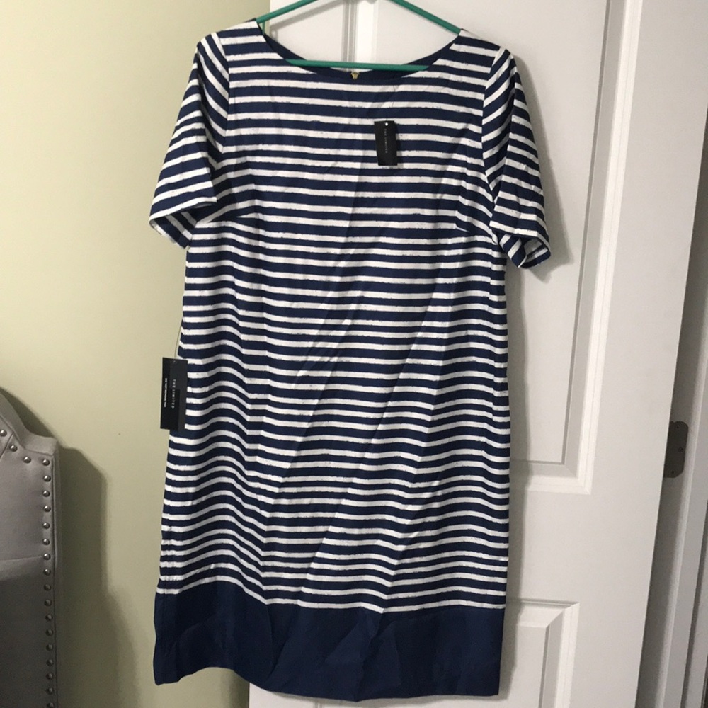 NWT Limited blue silky dress SZ Large Tall